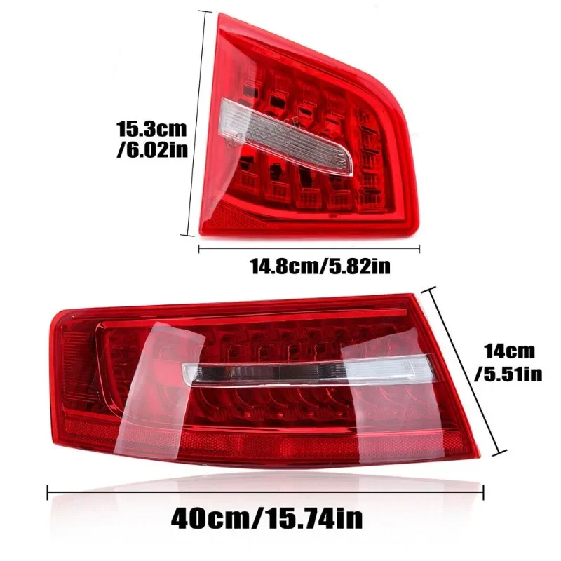 Tail Light Assembly Car Rear Tail Lights Signal Brake Kit Tail Light LED for Audi A6 C6 S6 2009-2011 4F5945095J 4F5945093E