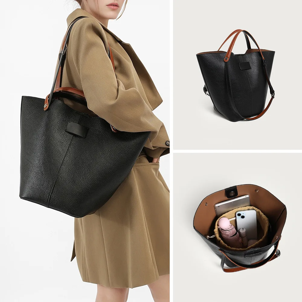 Fashionable High-End Retro Diaper Bag For Women Unique Vintage Crossbody Handbag Luxury Leather Designer Shoulder Tote Large