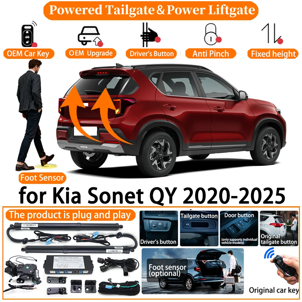 

Car OEM Smart Powered Tailgate system for Kia Sonet QY 2020-2025 Automatic Electric Power Tailgate Tail Gate Lift Strut kit
