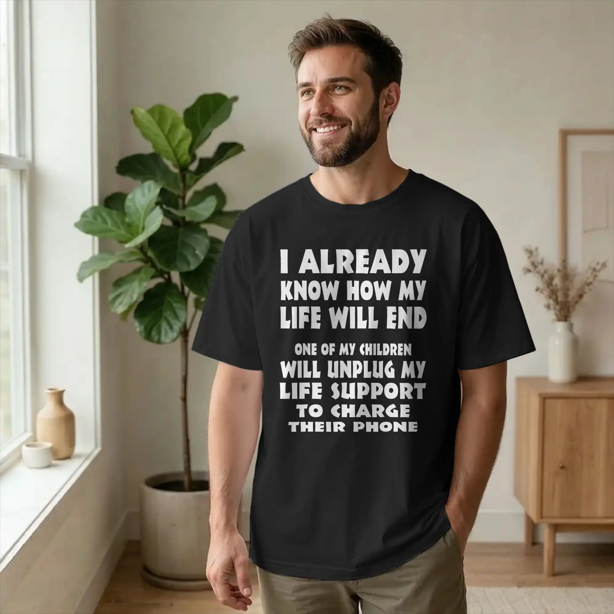 Leisure I Already Know How My Life Will End T-Shirt Men Crewneck 100% Cotton T Shirt Hilarious Sarcasm Tees New Arrival Clothes