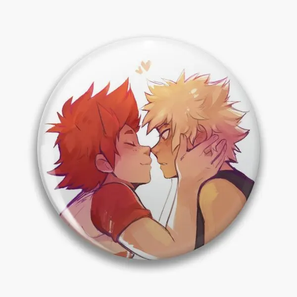 Kiribaku  Soft Button Pin Cartoon Creative Fashion Lover Metal Cute Collar Badge Jewelry Clothes Brooch Decor Lapel  Hat