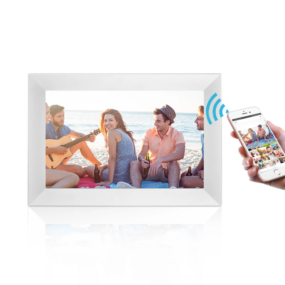 

Latest 2024 model 10 inch WiFi LCD Cloud Video Download Frameo Digital Photo Picture Frame