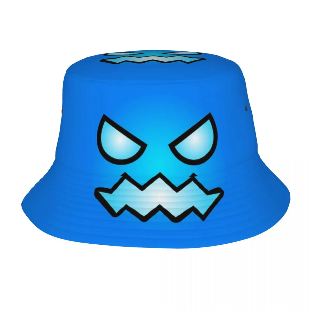 Geometric Dash Games Video Game Bucket Hats Vocation Getaway Headwear Stuff Geometry Dash Fishing Hats for Hiking Teen Bob