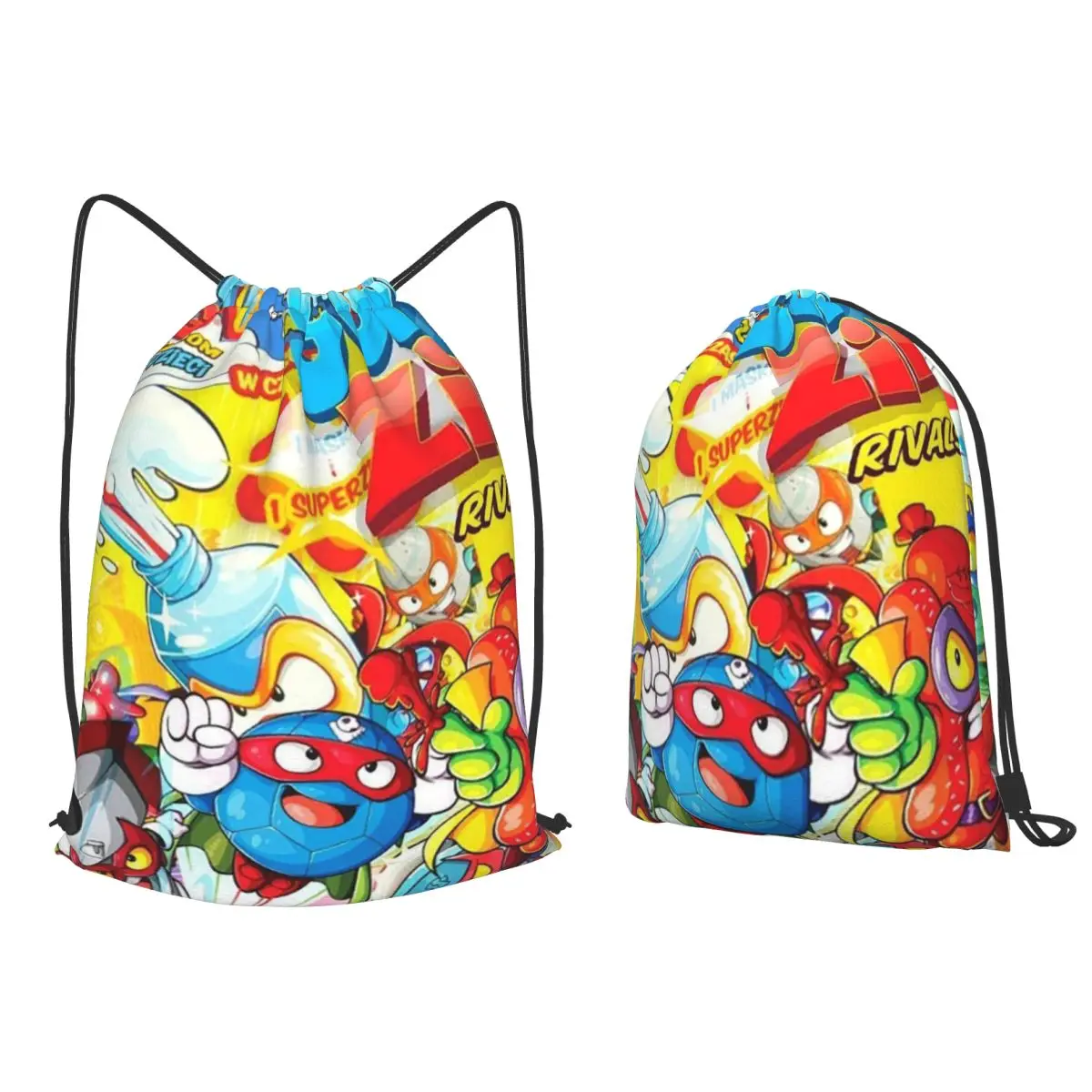 New Super Zings Cartoon Game Superzings Backpacks Portable Drawstring Bags Sundries Bag Book Bags for Travel School