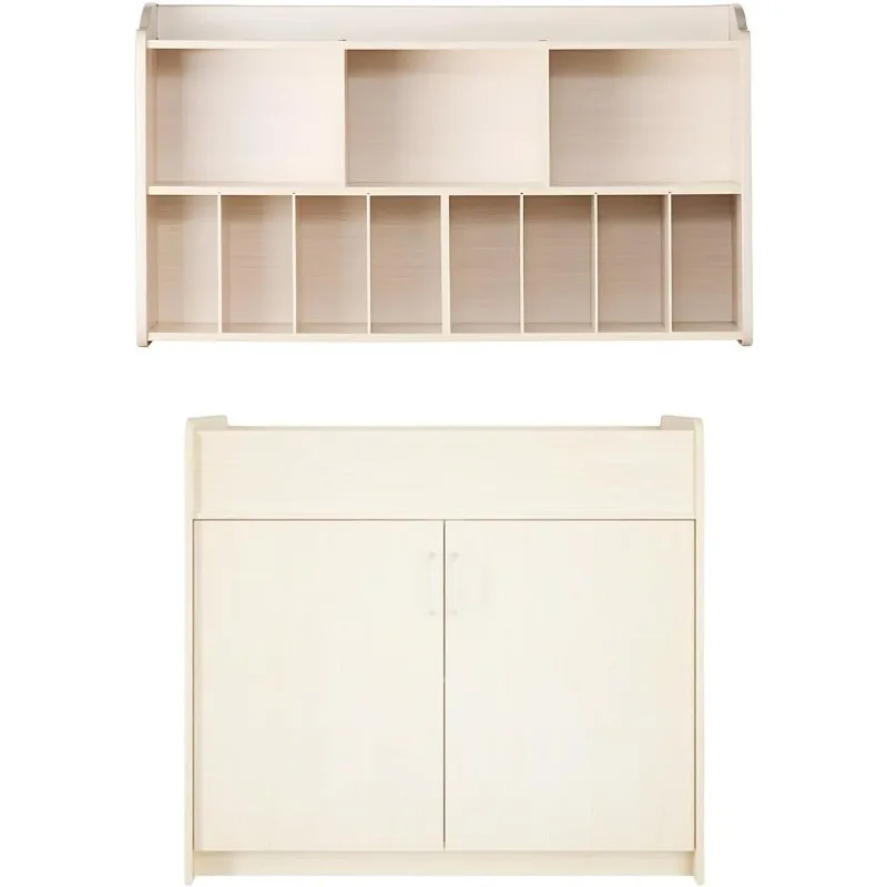 

Baby Changing Table & Diaper Storage Organizer, Diaper Shelf, Diaper Dresser Station with 2 Built-in Storage Shelves, Hanging Wa