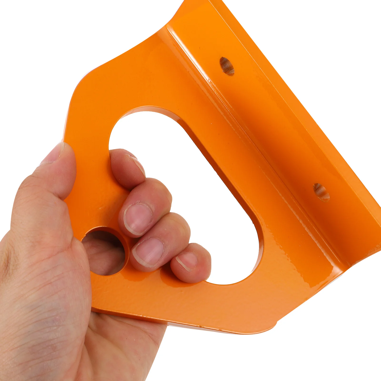 

Trailer Hook Device Heavy Duty Hooks Hitch Receiver Lock Bucket Bolt on Tractor Iron Adapter Tow Hitch Kit Orange Color Durable