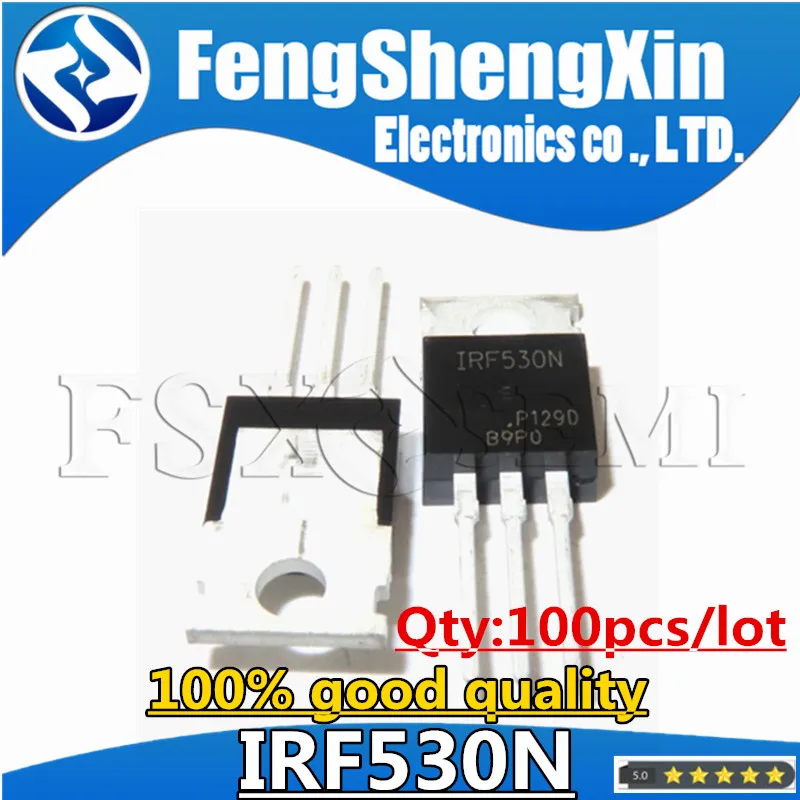 100pcs/lot IRF530N IRF530 TO-220 IRF530NPBF Power MOSFET