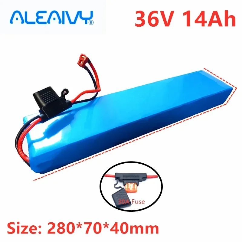 

New 36v 14ah Electric Bicycle Battery Pack 10S3P 500W High Power and Capacity 36V E bike Scooter With 30A Fuse XT60 And T Plug