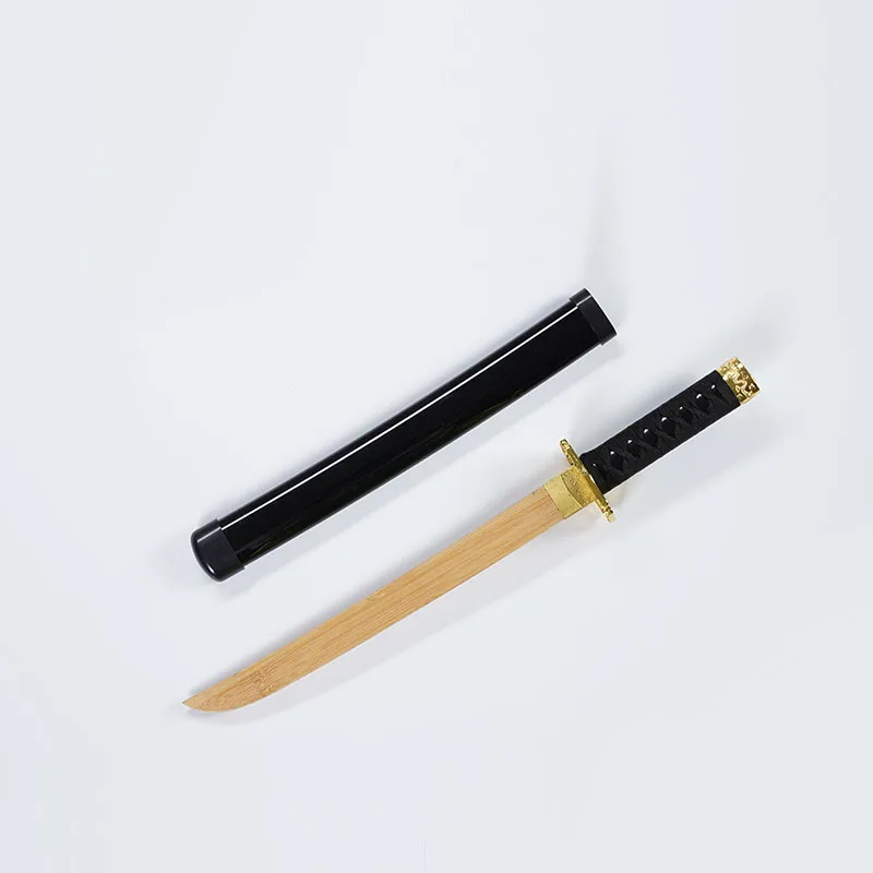 51 cm/20.08in Middeleeuwse Bamboe Korte Zwaarden Cosplay Model Rekwisieten Wapens Collectible Ornamenten Anime Randapparatuur Desktop Decoratie