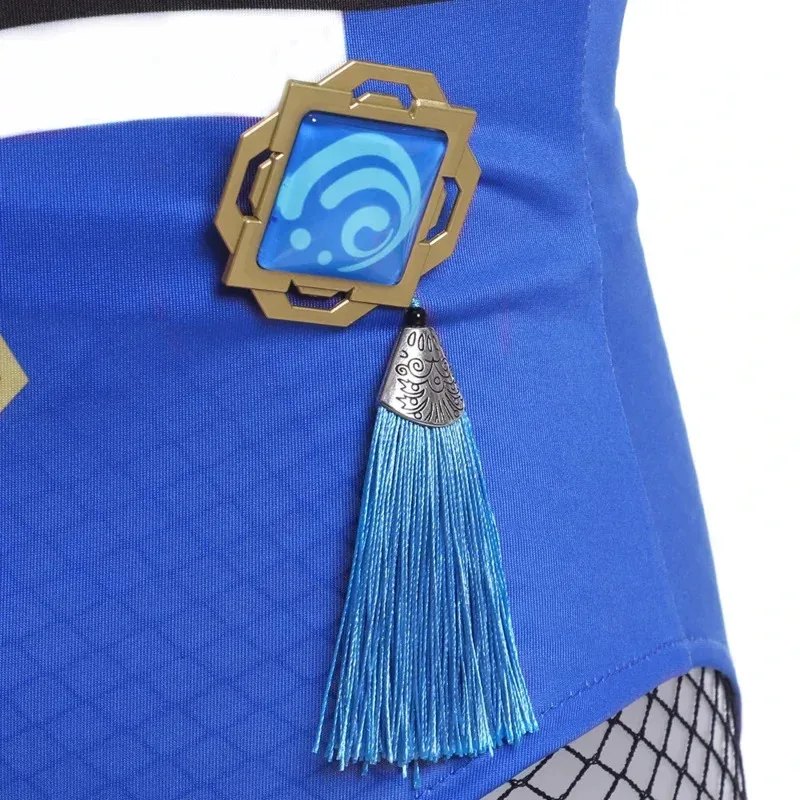 جينشين إمباكت ييلان أزياء تنكرية مثيرة للفتيات على شكل أرنب مفرغ بدلة Catsuit بدلة ألعاب الهالوين الأنيمي