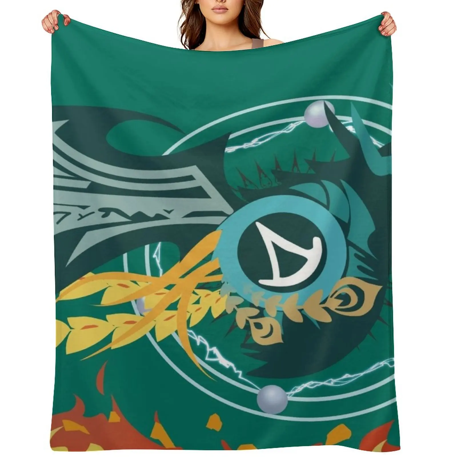 

FFXIV Summoner Job Mat Throw Blanket Nap Beach Hairy Thermals For Travel Blankets