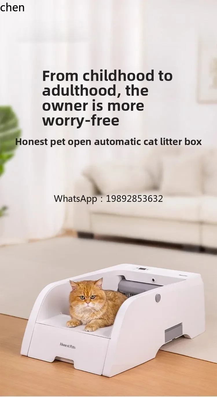 c3 pet automatic cat litter box intelligent cleaning electric shit shoveling open semi-closed toilet