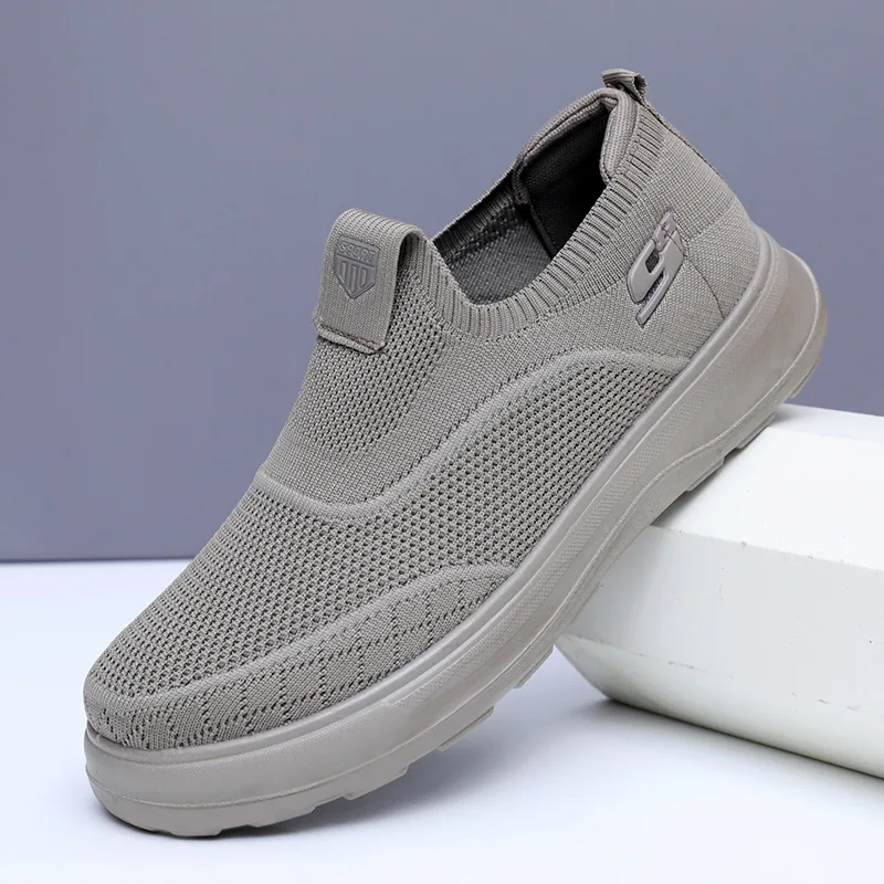 

Round-toed Men's Shoes New Breathable Man Shoes Soft-soled Wear-resistant Men's Shoes Everything with Comfortable Men Sneakers
