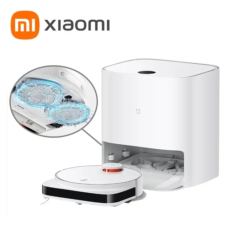 XIAOMI MIJIA Robot Vacuum Cleaner Mop Pro Self Cleaning Sweeping  3000PA Cyclone Suction Rotating Pressure Washing Mopping