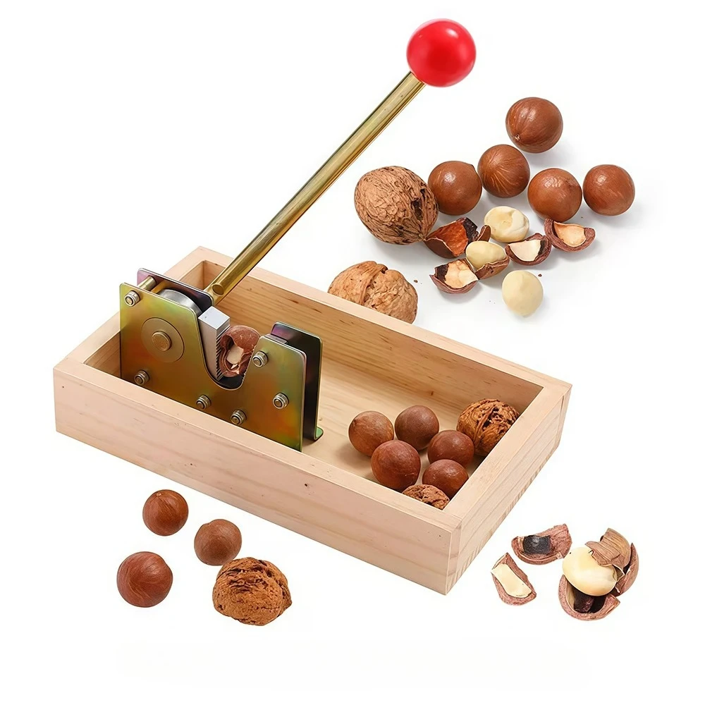 Nuts Opener Fresh Macadamia Nut Sheller Walnut Cracker Manual Macadamia Nut Broken Shell Opening Tool for Nut Processing