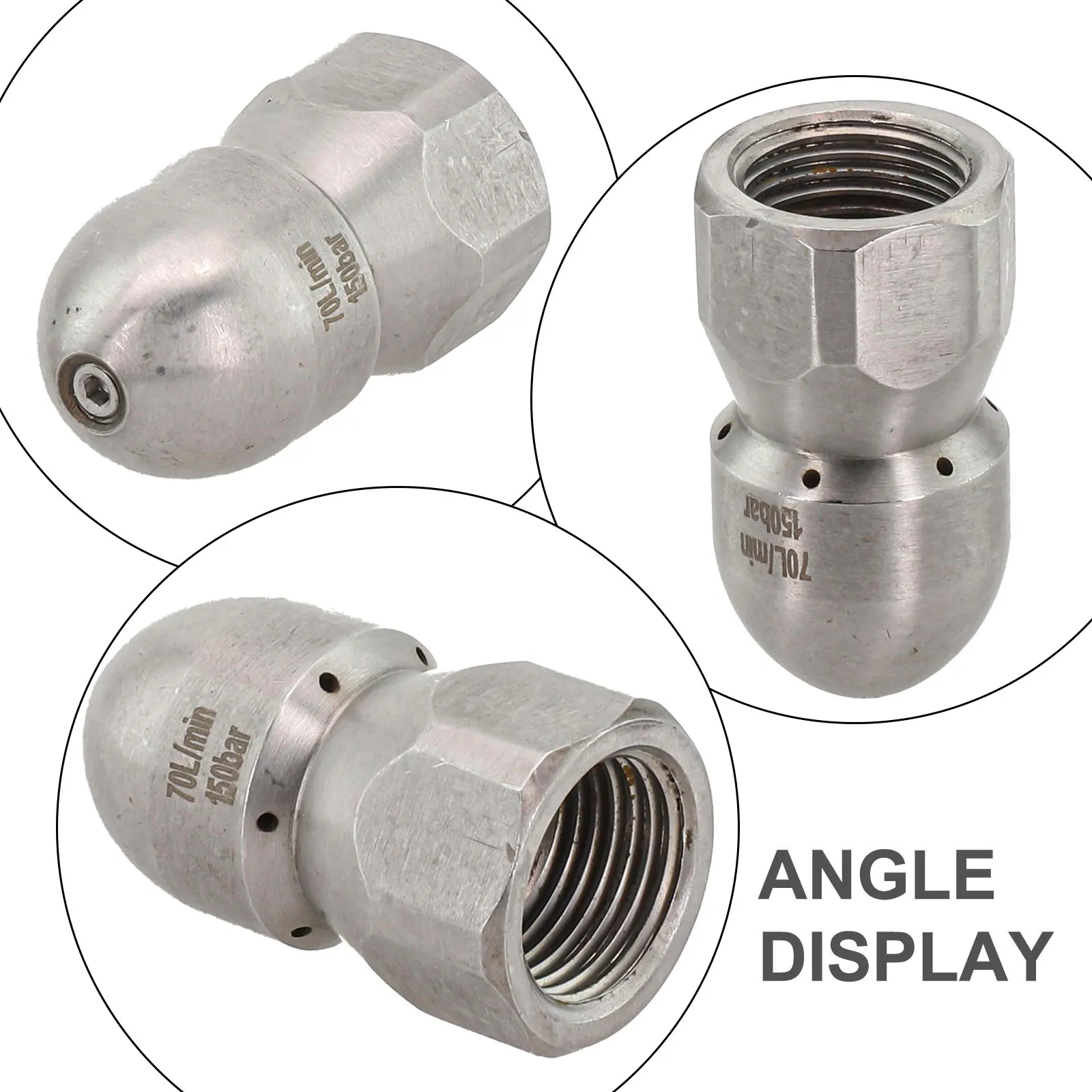 Boquilla de 50mm X 30mm 70L min, lavadora a presión de flujo optimizado, boquilla para manguera de jardín, tamaño compacto, fácil accesorio, flujo de agua eficiente