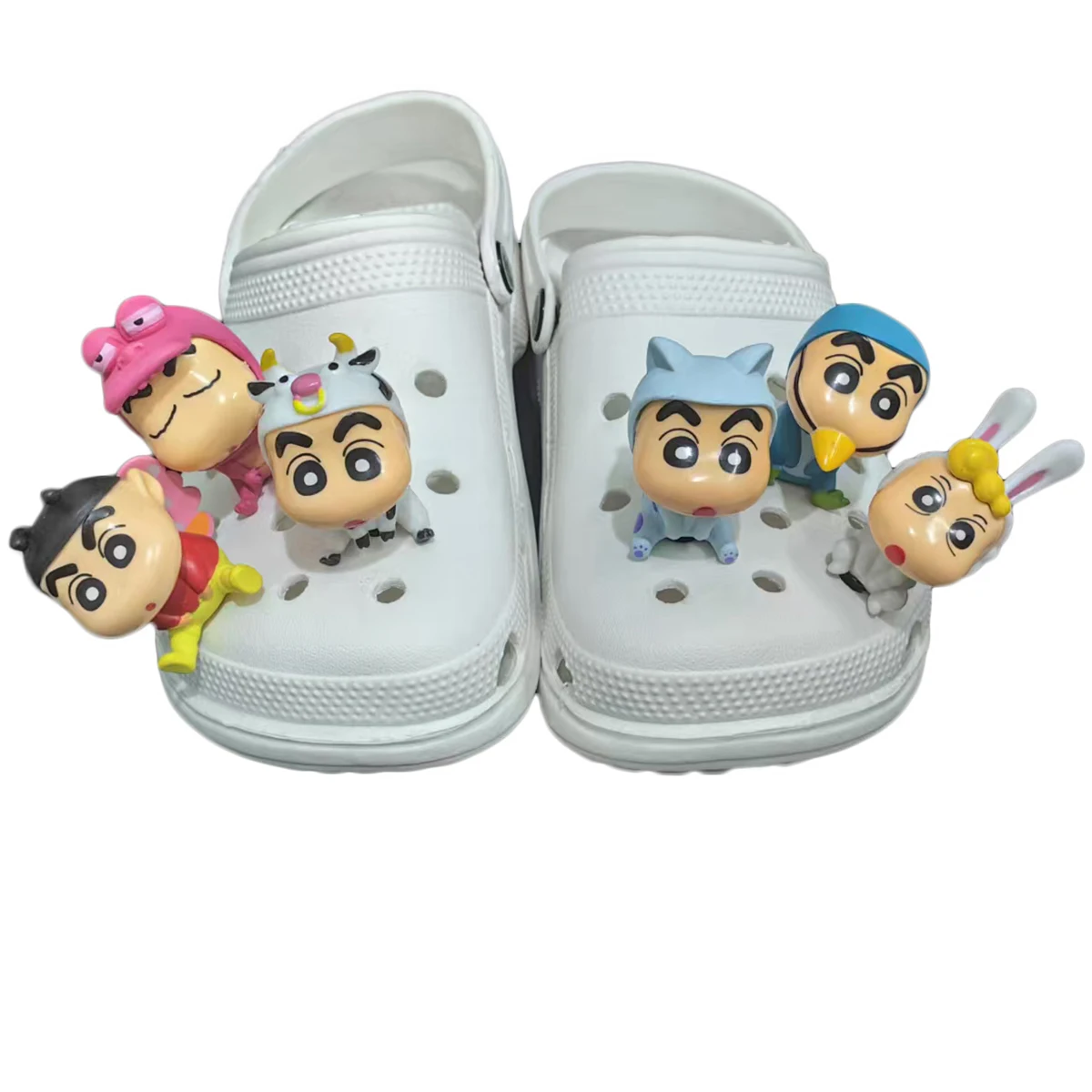 1 مجموعة مينيسو الكرتون ثلاثية الأبعاد أنيمي شخصية الأحذية السحر الراتنج اكسسوارات DIY الصنادل قباقيب تزيين بنين بنات عيد الميلاد مهرجان الهدايا #6