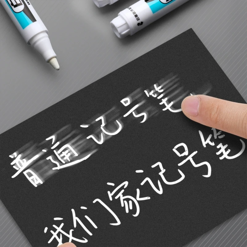 4x ปากกาสีแห้งเร็ว ปากกามาร์กเกอร์แบบน้ำมัน ปากกามาร์กเกอร์ถาวรสำหรับโลหะ