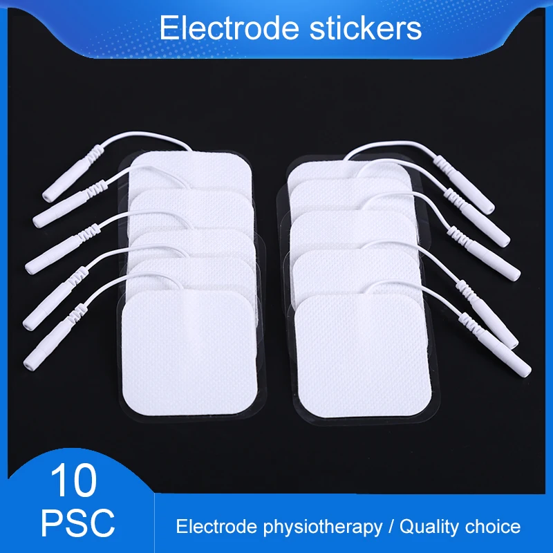 Self Adhesive Electrode Pads for Patch TENS Muscle Stimulator Electric Machine Digital  Slimming Massage Health Care 2mm Plug