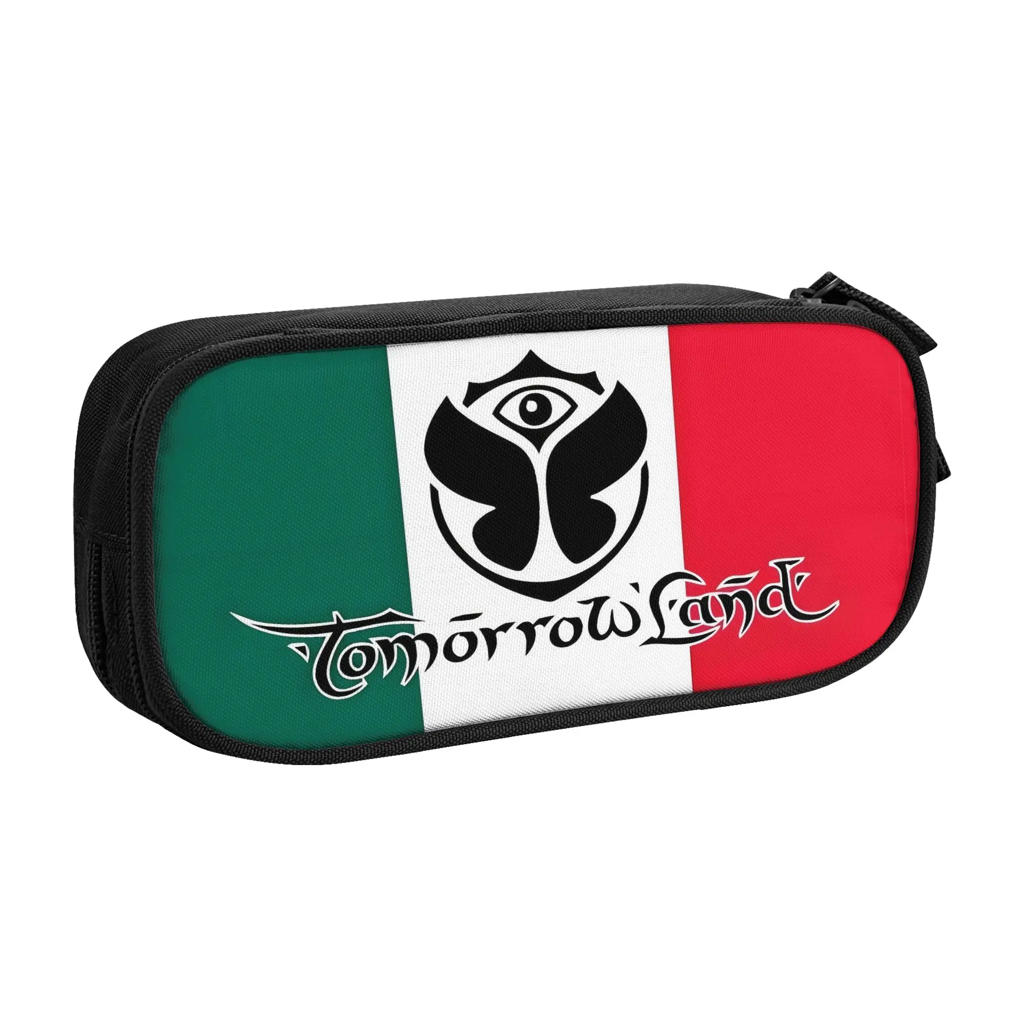 Tomorrowland Belgian Electronic Dance Music Festival Kawaii Pencil Case Girl Boy Big Capacity  Pencil Pouch Students Stationery