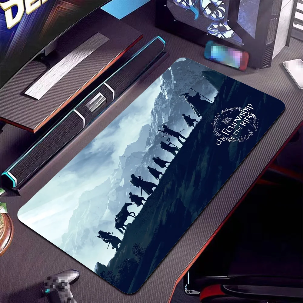 Pc Gamer Accessories L-lord Of The Rings Mousepad Anti-Slip Mouse Pad Stitched Edges Mat XXL Desk Laptop Gaming​ Keyboard Pad