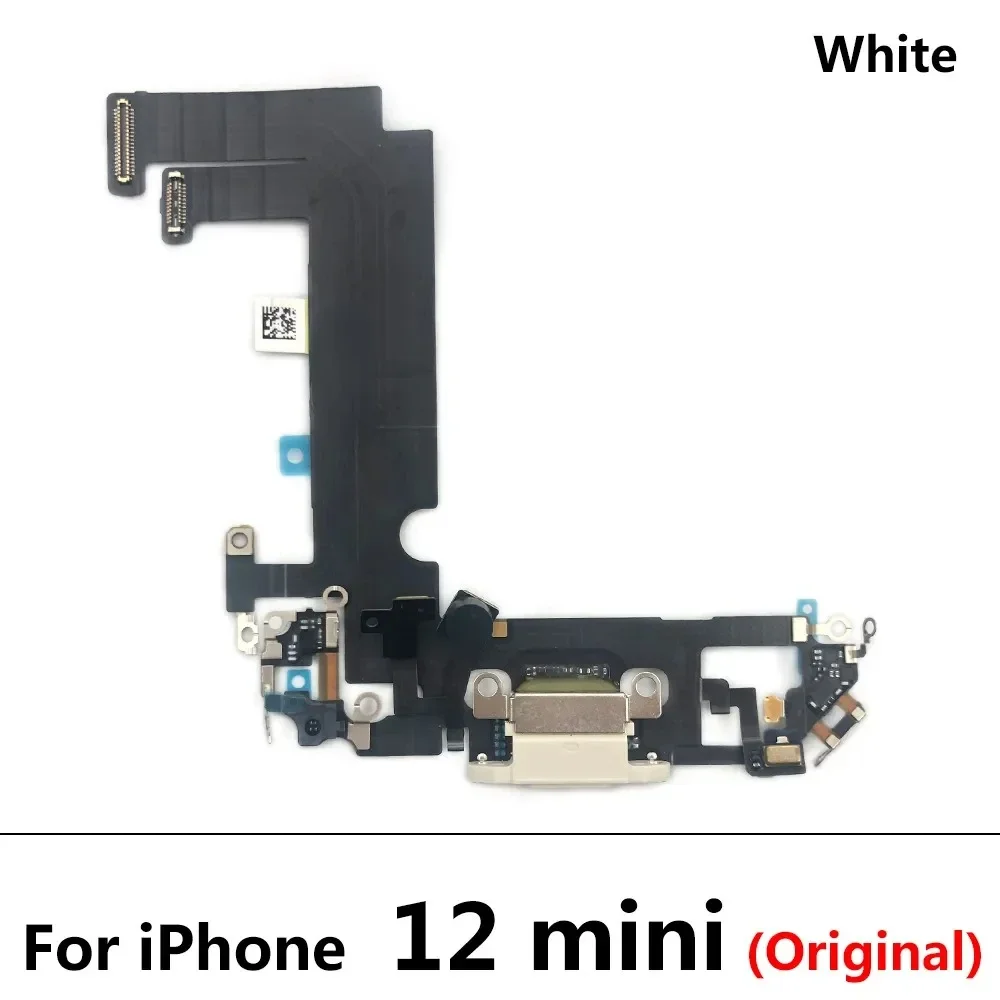 Ori New USB Charging Port Charger Board Flex Cable For iPhone 12 Pro Max 12 mini Dock Plug Connector With Microphone