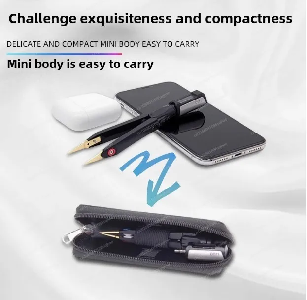 DT71 Portable Smart Tweezers LCR Digital Bridge Multimeter SMD Components Capacitance Inductance Test Clamp
