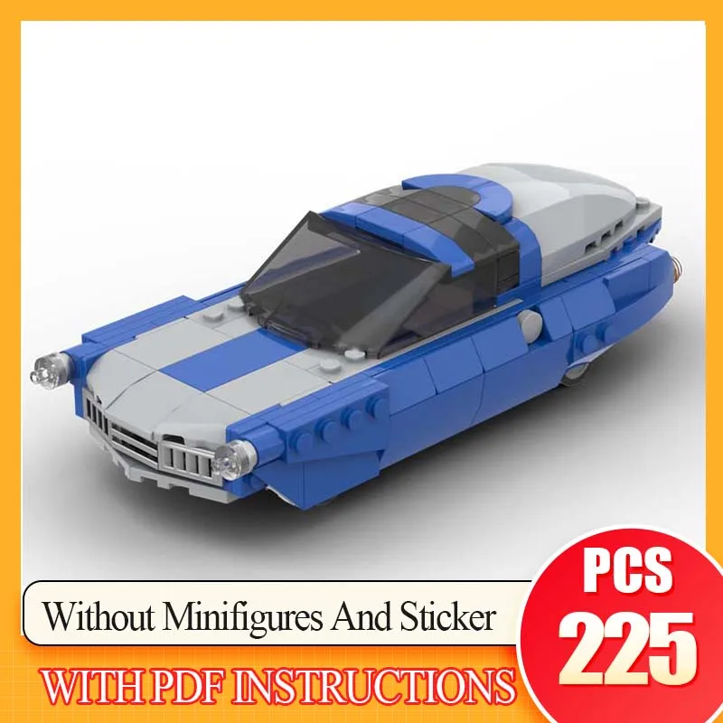 

225 шт. MOC знаменитый кино- и телеприемник, городская модель автомобиля, сделай сам, сборка, строительные блоки, игрушки, детский подарок на день рождения