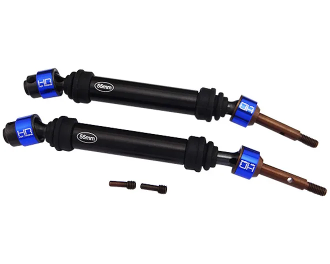 HR SLD HD Telescopic Splined CV Drive Shaft Kit Rep TRA1951/2753X/4628 w/ Boots for 1/10 TRA 2WD Stampede/Rustler