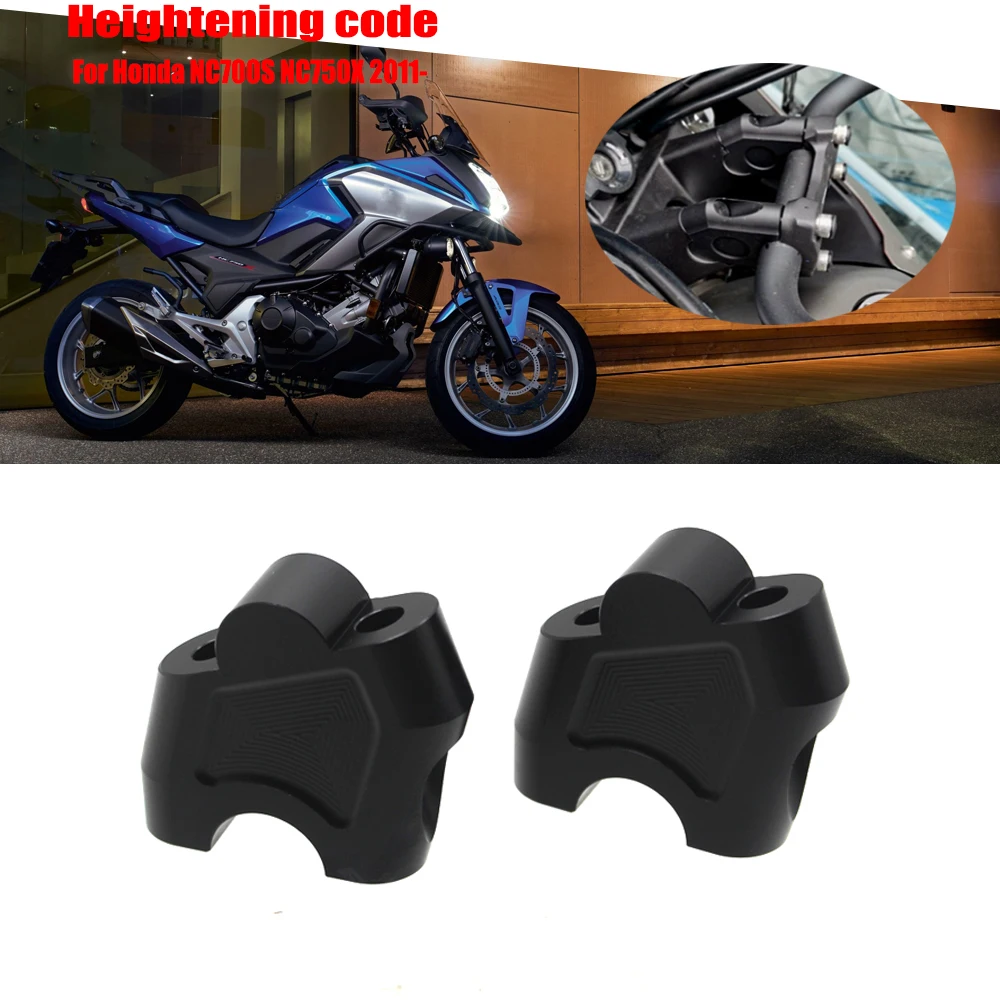 

22MM Handlebar Riser Clamp Height Up Backward Extend Adapters With Bolt For HONDA NC700S NC700X NC750X NC 700S 700X 750X CB500X