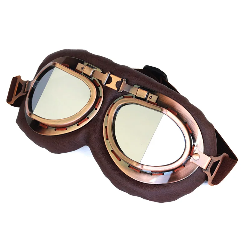 

BOLLFO Motorcycle Goggles Protective Eyewear for Helmet Use Retro Style Off-Road Glasses
