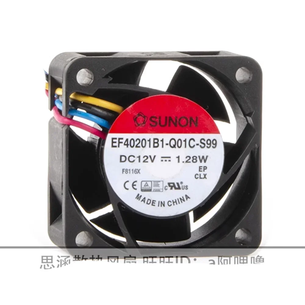 

+Новинка для 2 шт. бесшумный 40 мм 4 см 12 В ШИМ вентилятор охлаждения корпуса компьютера, EF40201B1-Q01C-S99 Sunon 40X40X20 мм 1,28 Вт 4-контактный тихий бесшумный охлаждающий вентилятор