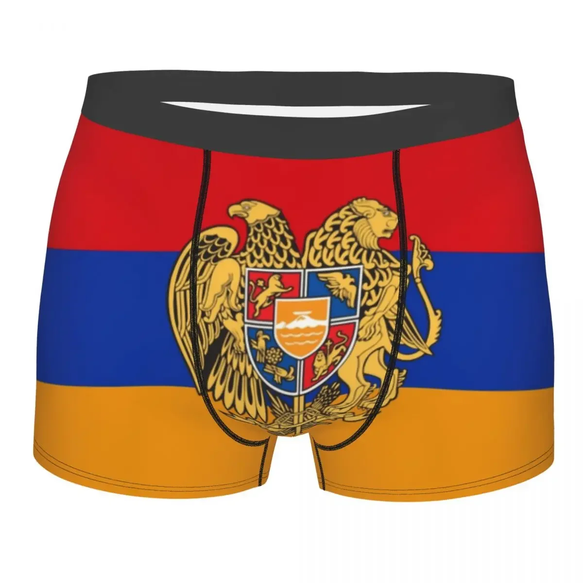 Male Fashion Flag Of Armenia Underwear Armenian Proud Boxer Briefs Stretch Shorts Panties Underpants