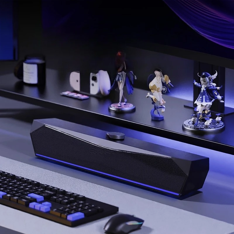 

Desktop computer desktop stereo bluetooth wired small speaker high sound quality game music living room ornament