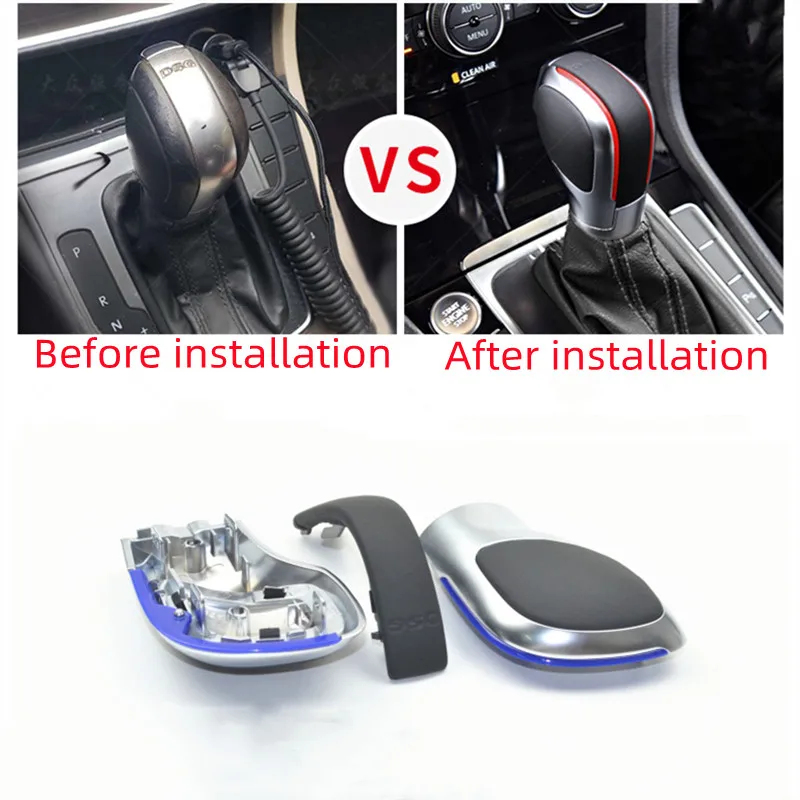 

For VW Golf Magotan Sagitar CC Passat Tiguan Shift Handle Head Side Cover Handball Car Automobiles Parts Accessories Knob