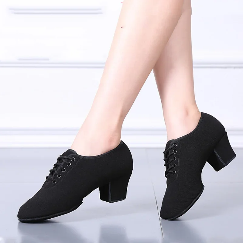Latin Dance Shoes for Woman Tango Salsa Modern Ballroom Dance Shoes Teacher Oxford Sneakers Zapatos De Mujer Elegantes