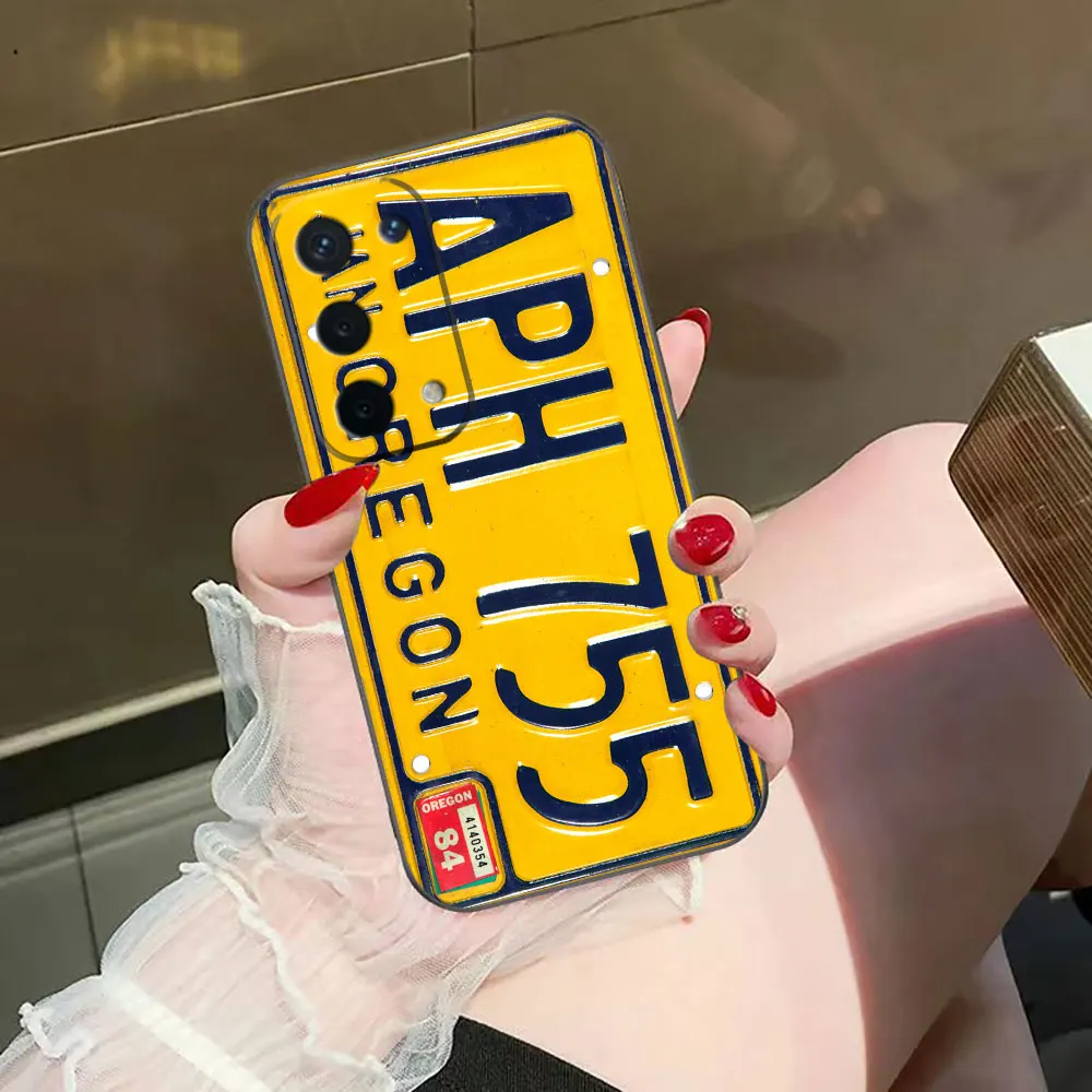

Vintage Car License Plate Numbers Phone Case For OPPO A15 A16 A17 A38 A54 A52 A55 A57 A58 A60 A74 A76 A78 A92 A93 A94 A98 Case