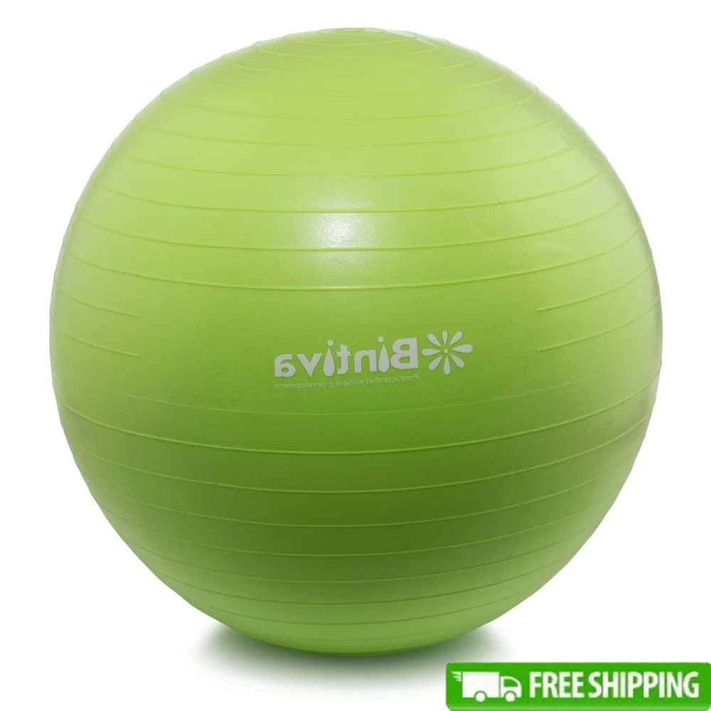 

Anti-Burst Fitness Stability Yoga Ball with Foot Pump Exercise Balance Training Rehabilitation Core Strengthening Non-Slip Gym