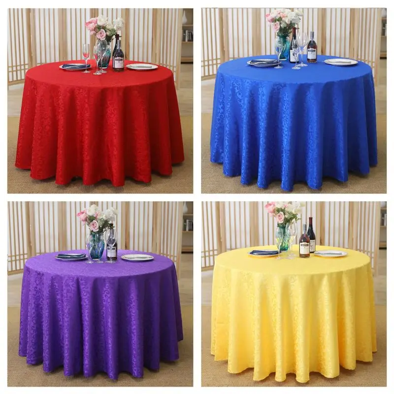 Hotel tablecloths, restaurant tablecloths, large-scale catering tablecloths, round table skirts, round tablecloths, double-layer