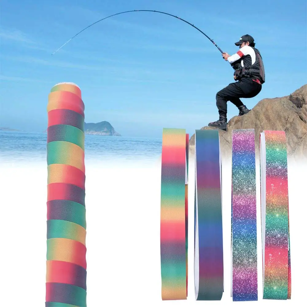 

Badminton Overgrips Sweat-absorbent Rainbow Anti-Slip Tennis Grip Tape Rod Sweat Tape Fishing Rod Sweatband Fishing Rod Belt