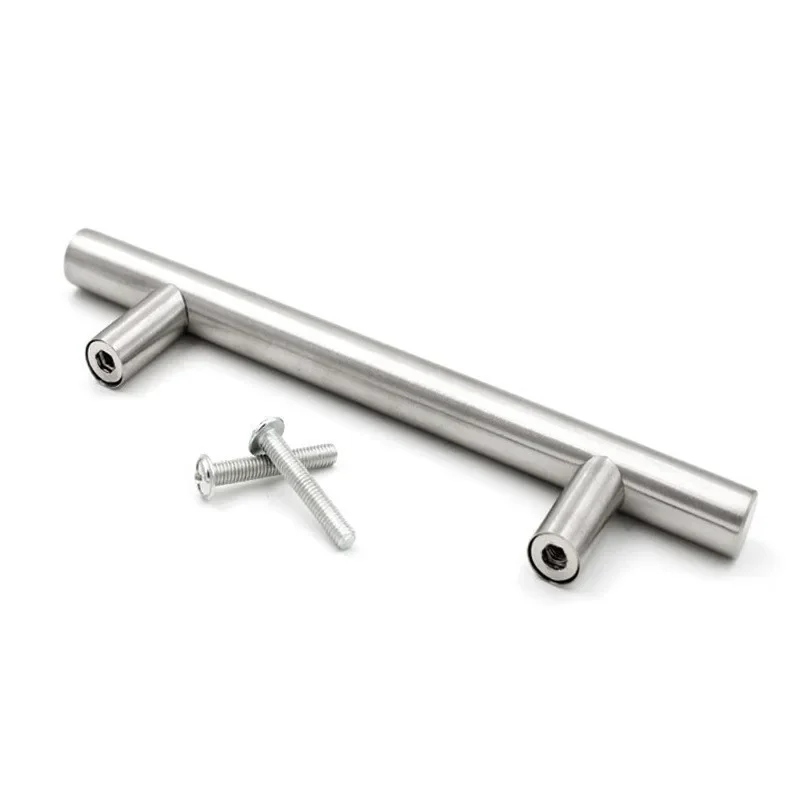 

Modern Stainless Steel Kitchen Door Cabinet T Bar Handle Pull Knob Cabinet Knobs Furniture Handle Cupboard Drawer Handle