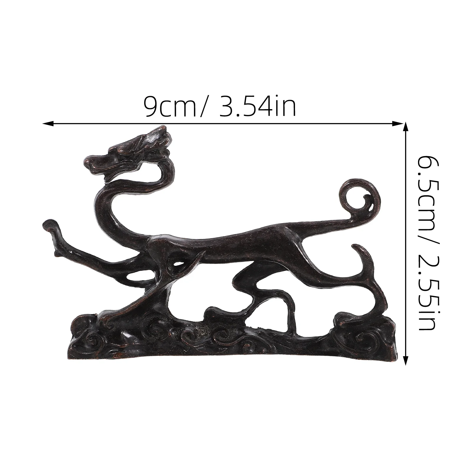 التنين الفني الخط فرشاة الراحة النحاس حامل القلم حامل فرشاة عملية براعة رائعة تراجع حامل قلم #3