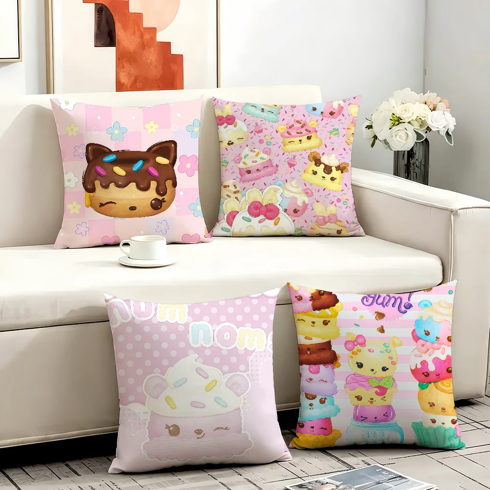Cute cushion cover Anti-dustmite Sofa Cushion Decorative Office Cover Lounge Area Indoor & Outdoor Use N-Num N-Noms