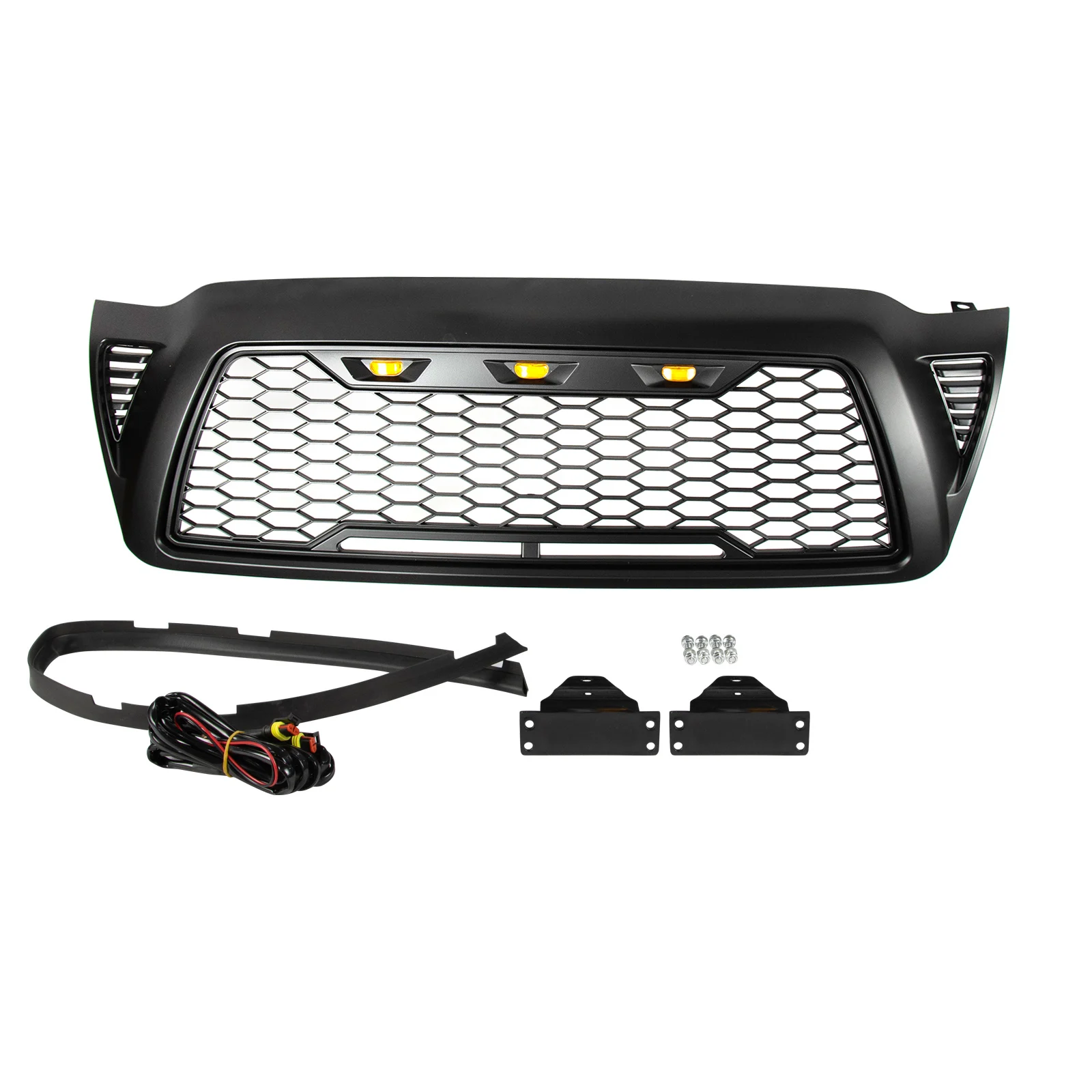 

Car Front Grill for 05-11 Toyota Tacoma Gloss Black Grille