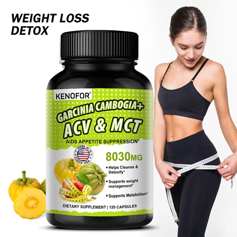 Garcinia Cambogia Extract Capsules Weight Loss Supplement - Appetite Suppressant, Healthy Weight Management, Boost Metabolism