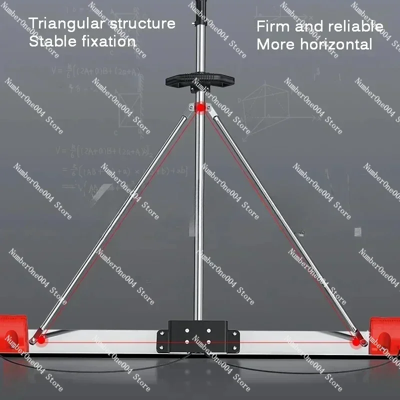 Electric Concrete Polisher Level Floor Vibration Ruler Mortar Vibrator Screed Concrete Leveling Machine 48V 1m-2m