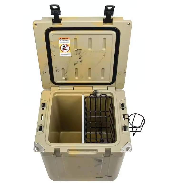 33QT صندوق تبريد الصدر قابل لإعادة الاستخدام كبير من البلاستيك Rotomolded الأسماك الجليد الغذاء صندوق معزول مخصص مع مقبض كاياك صندوق معزول #2