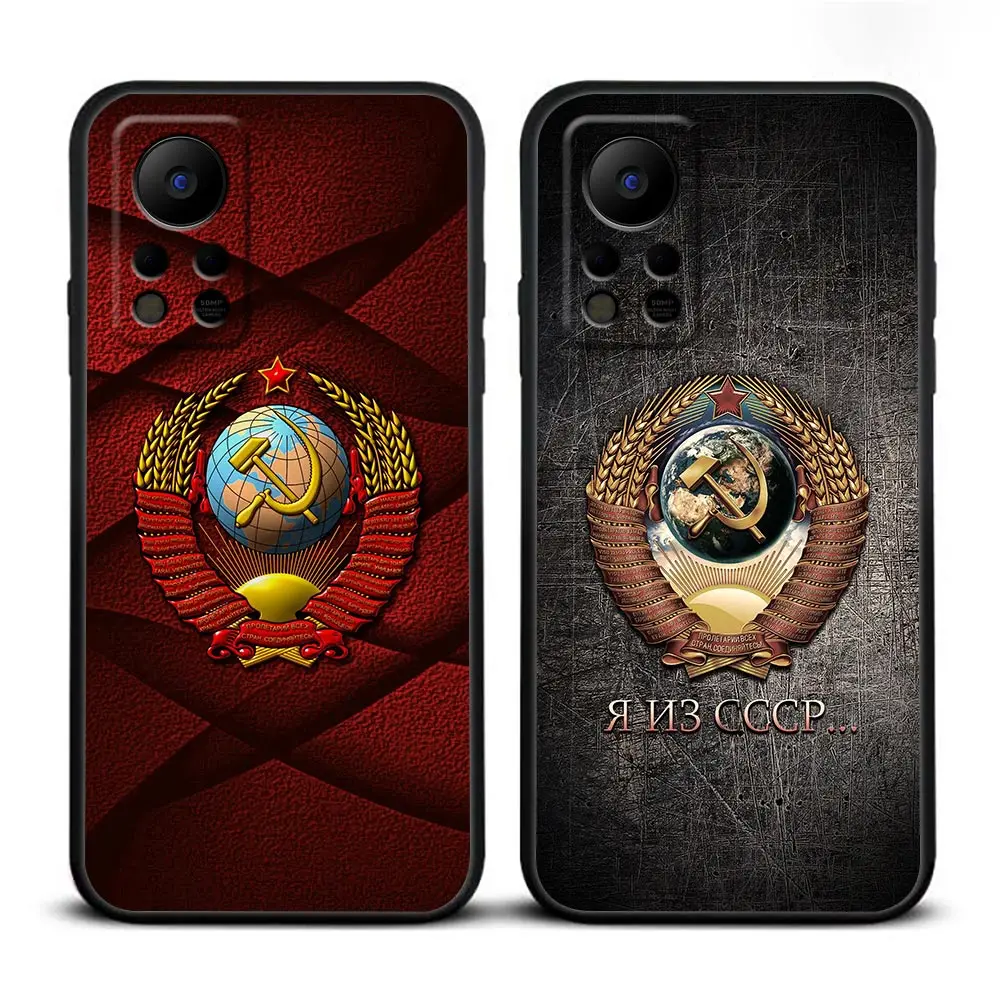 CCCP Two-Headed Eagle Flag Of Russia Case For Infinix TECNO SPARK 7 6 5 Pro HOT 30 30I 20 20I 20S 12 12I 11 11S 10 10I 10S Case