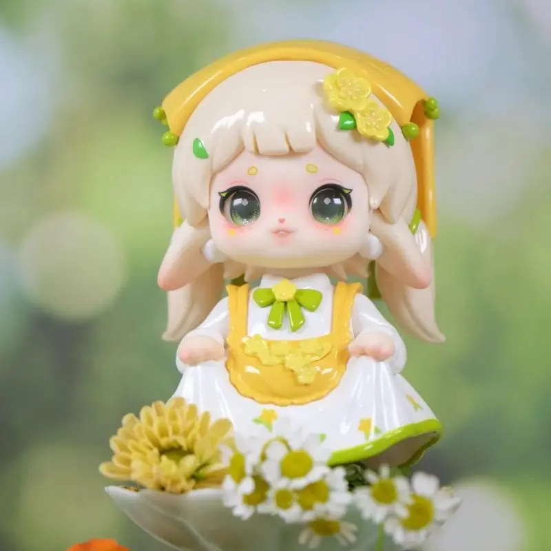 Genuine Ruby Tea Fairy Workshop Series Blind Box Desktop Ornament Cute Doll Pvc Model Mystery Box The Tea Flower Fairy Girl Gift