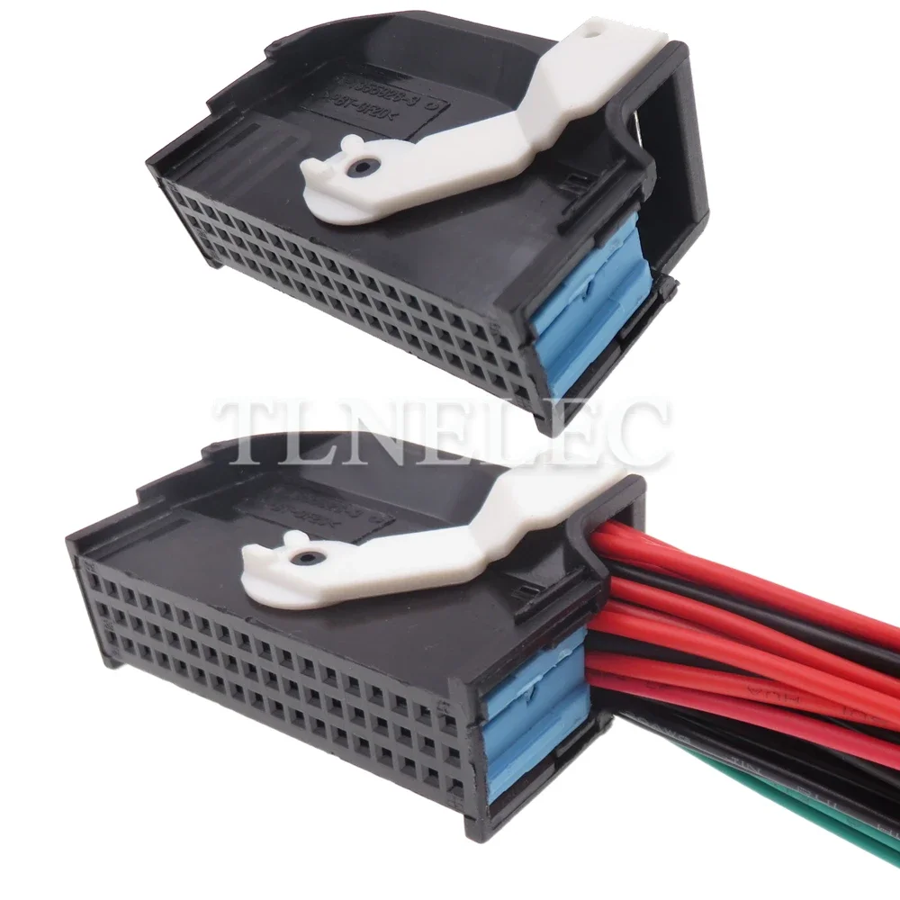 54 Pin Way Automobile Connector With Wires Auto Bluetooth Unsealed Socket for VW BWM Audi 4E0972144 1-1355926-3 1-1355928-3